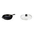 10-1/4-Inch Pre-Seasoned Skillet & Tempered Glass Lid Y437