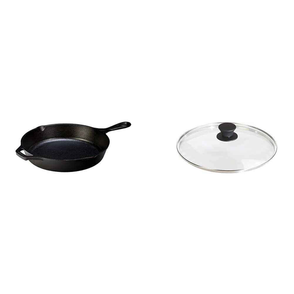 10-1/4-Inch Pre-Seasoned Skillet & Tempered Glass Lid Y437