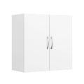 White Wall Cabinet with Shelf D839
