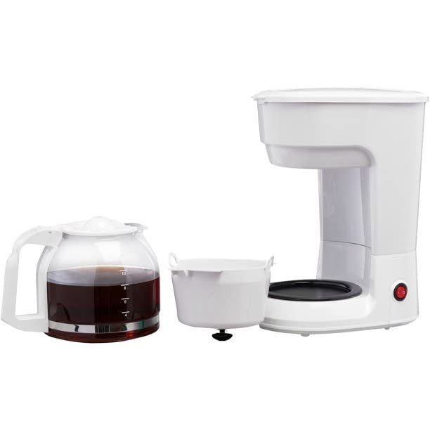 White 12 Cup Drip Coffee Maker N5165