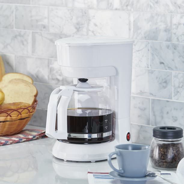 White 12 Cup Drip Coffee Maker N5165