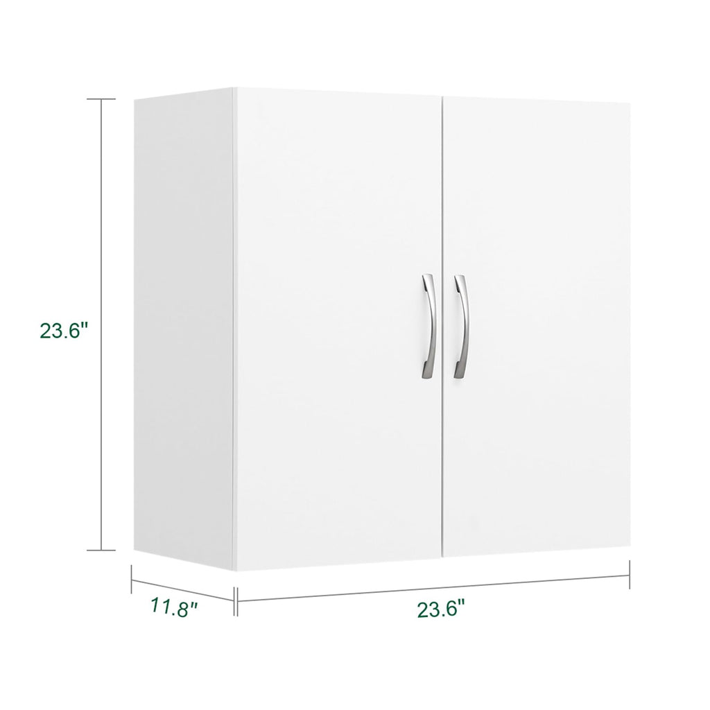 White Wall Cabinet with Shelf D839
