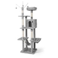 70-Inch Multi-Level Cat Tree with Hammock and Cat Cave I242889