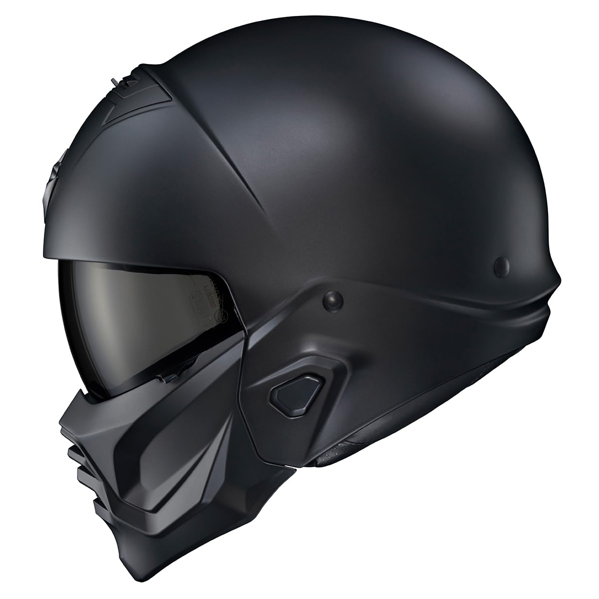 Matte Black Open Face 3/4 Motorcycle Helmet DOT Approved Large V7283
