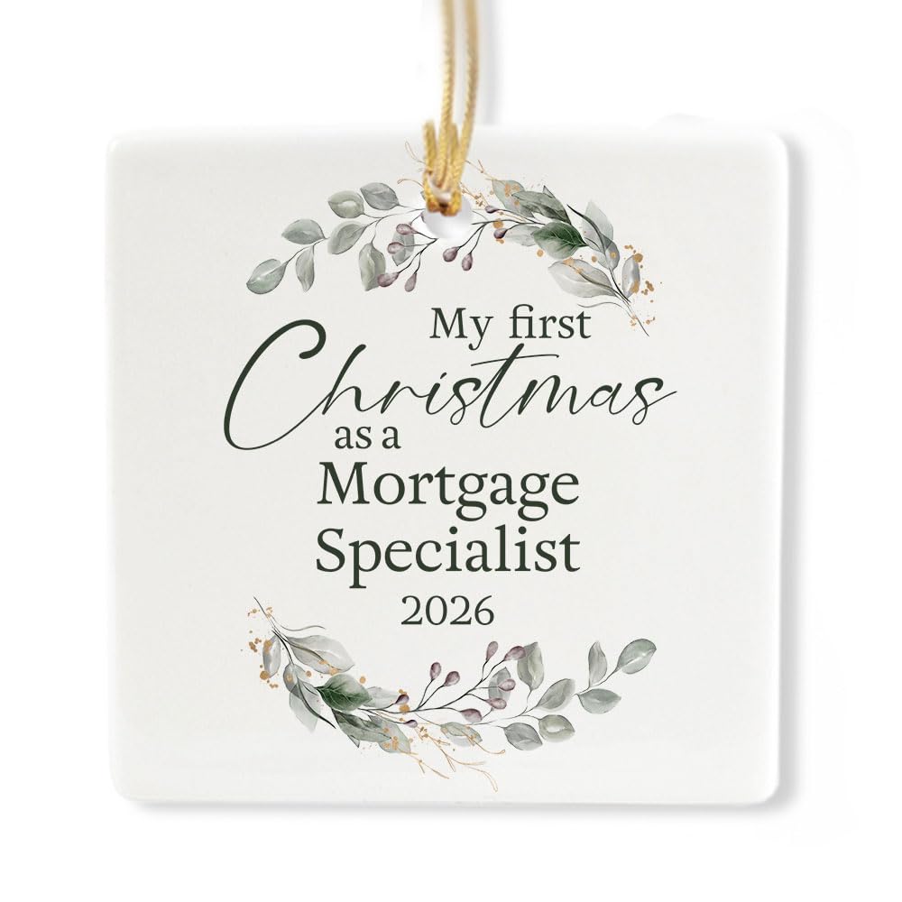 Ceramic 3-inch Square Ornament E91562