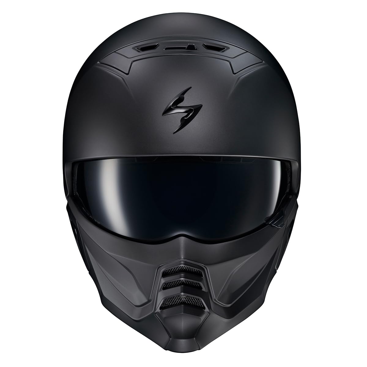 Matte Black Open Face 3/4 Motorcycle Helmet DOT Approved Large V7283
