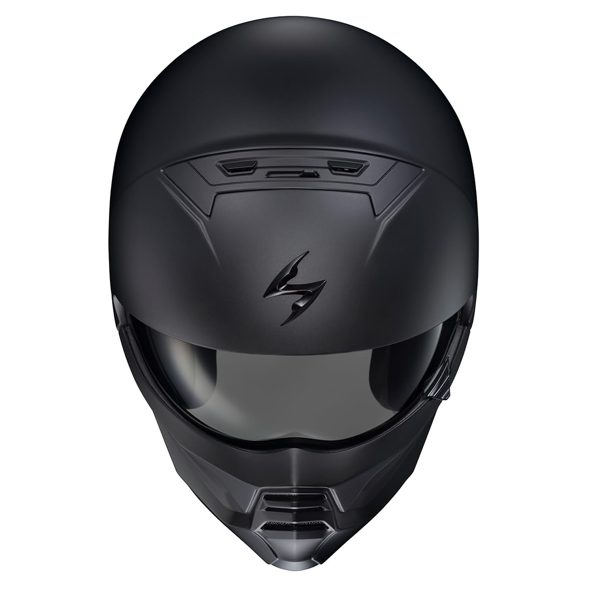 Matte Black Open Face 3/4 Motorcycle Helmet DOT Approved Large V7283