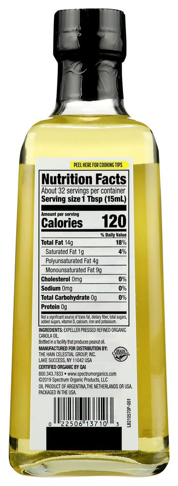 Organic Canola Oil 16 fl oz 2 pc P5787