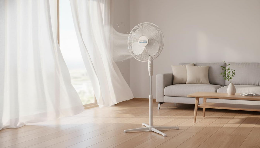 16 Inch Oscillating Pedestal Fan with Remote L678
