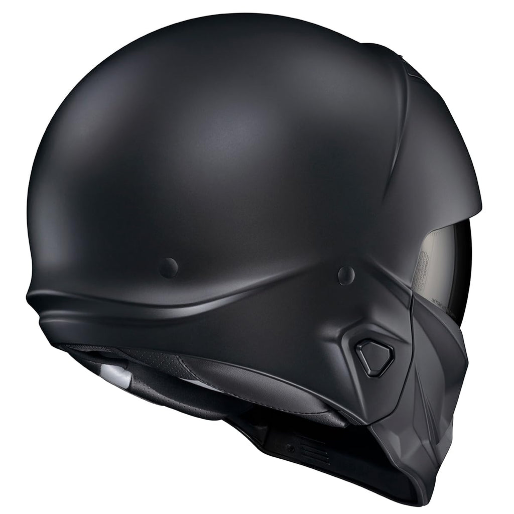 Matte Black Open Face 3/4 Motorcycle Helmet DOT Approved Large V7283