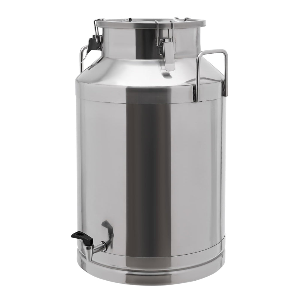 60L Stainless Steel Milk Can with Faucet and Sealed Lid H75425
