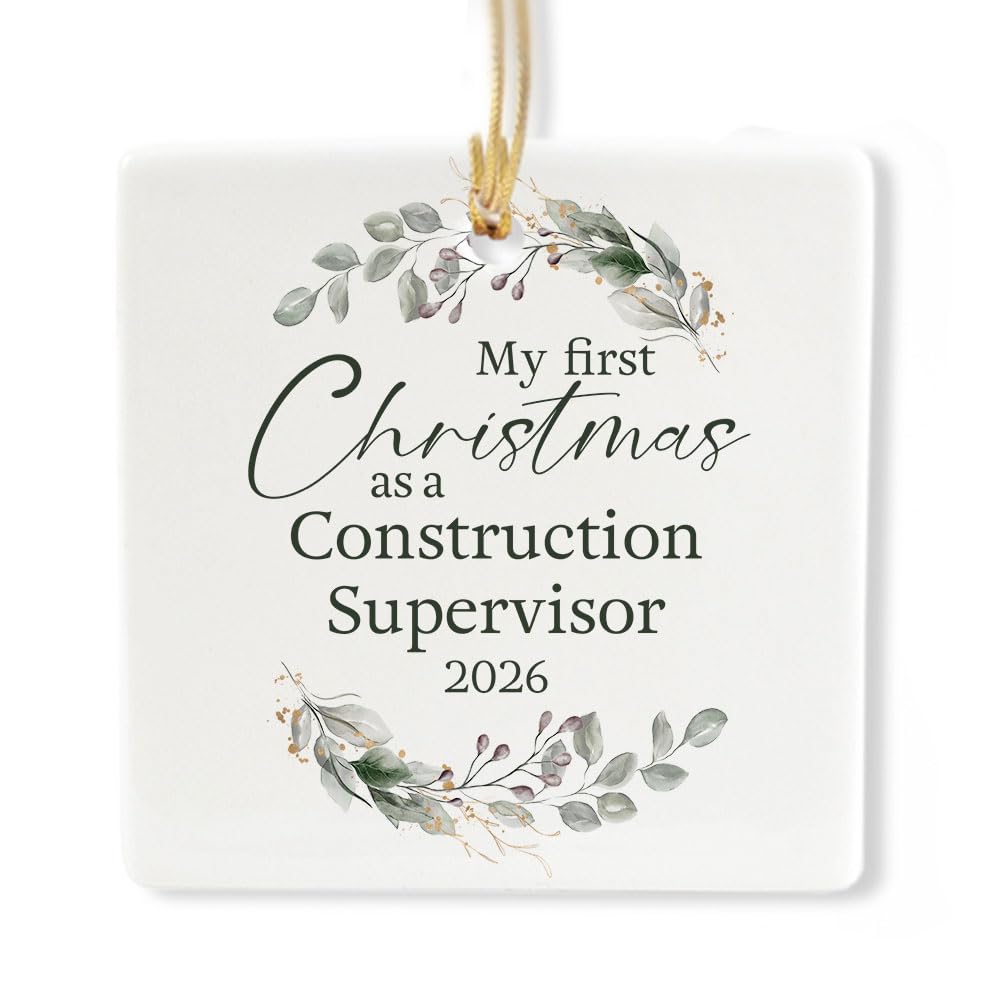 Ceramic 3-inch Square-Shaped Ornament E5612