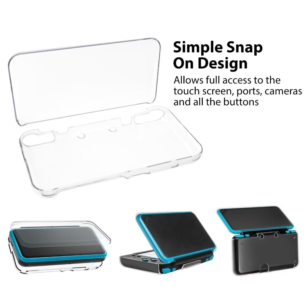 Clear Crystal Protective Hard Shell Case Cover for New Nintendo 2DS XL S707