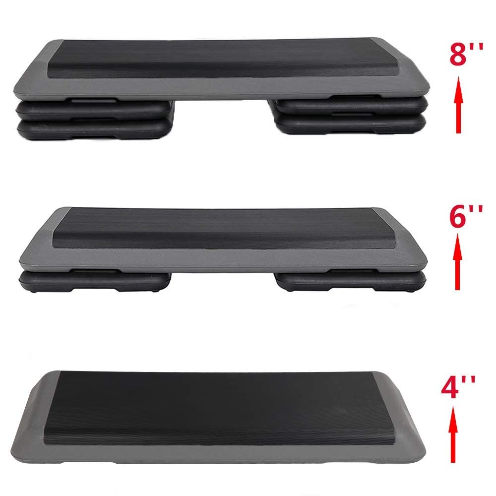 43-inch Adjustable Aerobic Stepper with 4 Risers S157
