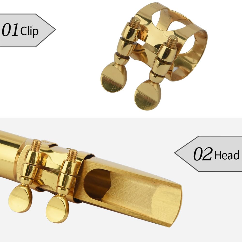 Alto Saxophone Mouthpiece with Cap and Ligature Gold 5C K50338