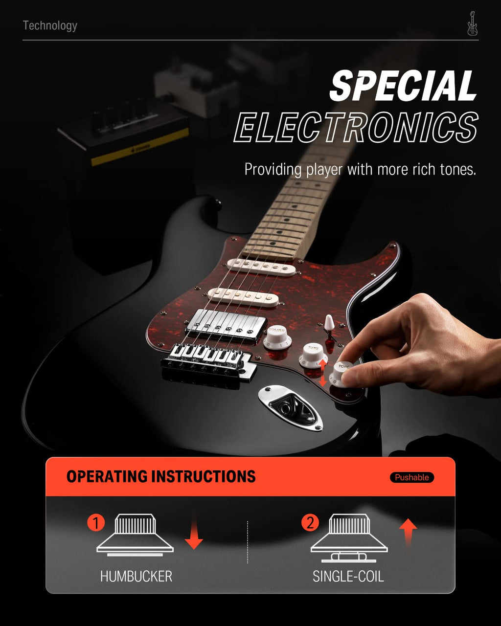 Electric Guitar HSS Coil Split J898131