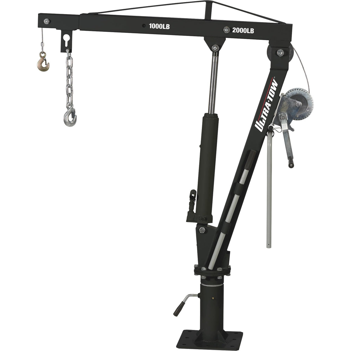 Hydraulic Pickup Truck Crane with Hand Winch 2000-Lb. Capacity H60811