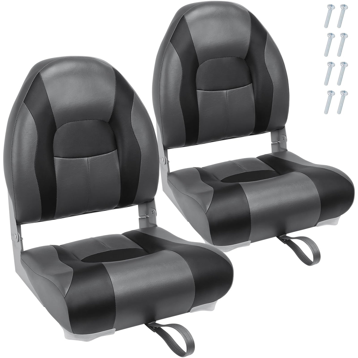 High Back Folding Waterproof Boat Seats 2 Pack K865