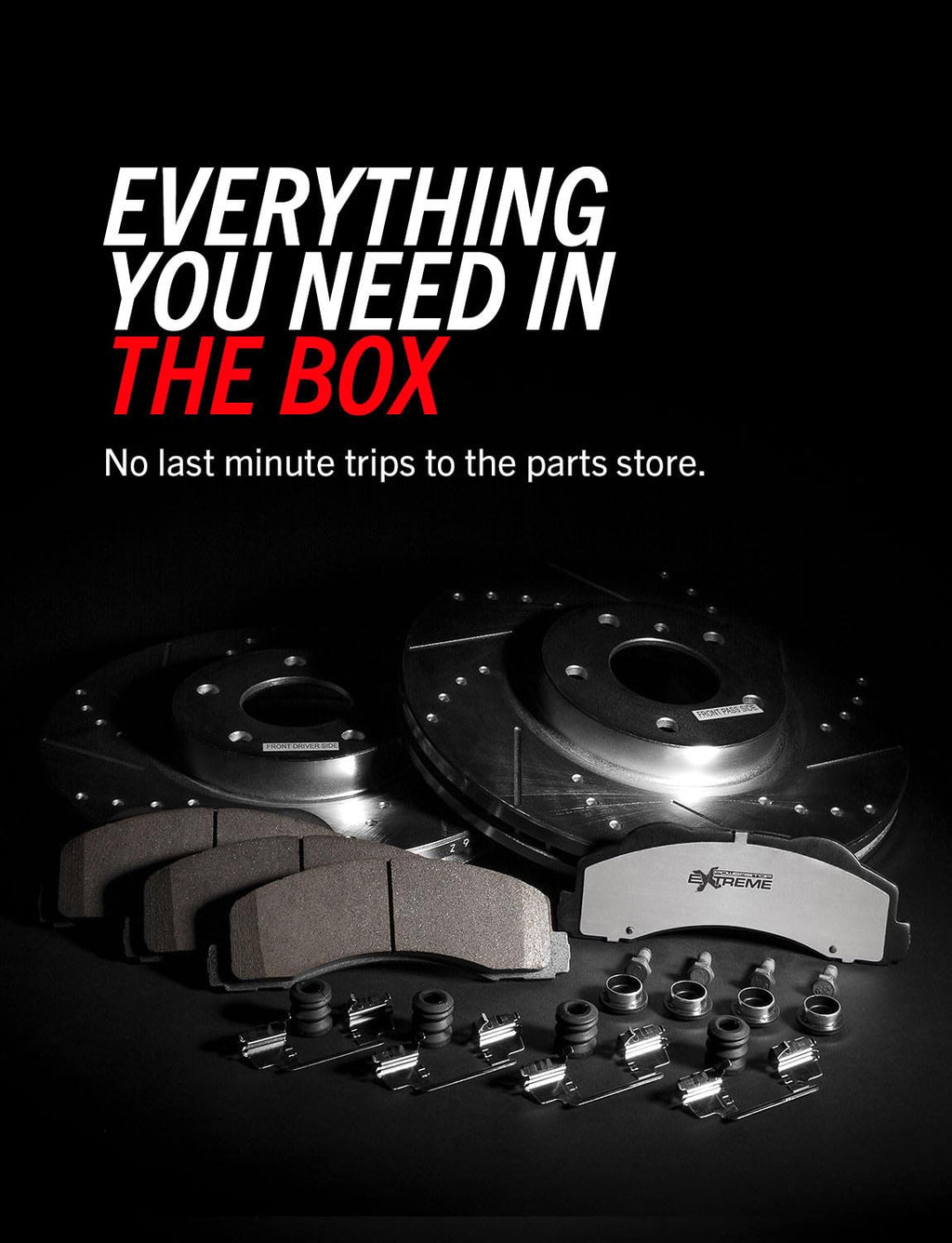 Front & Rear Brake Pad & Rotor Kit C124783