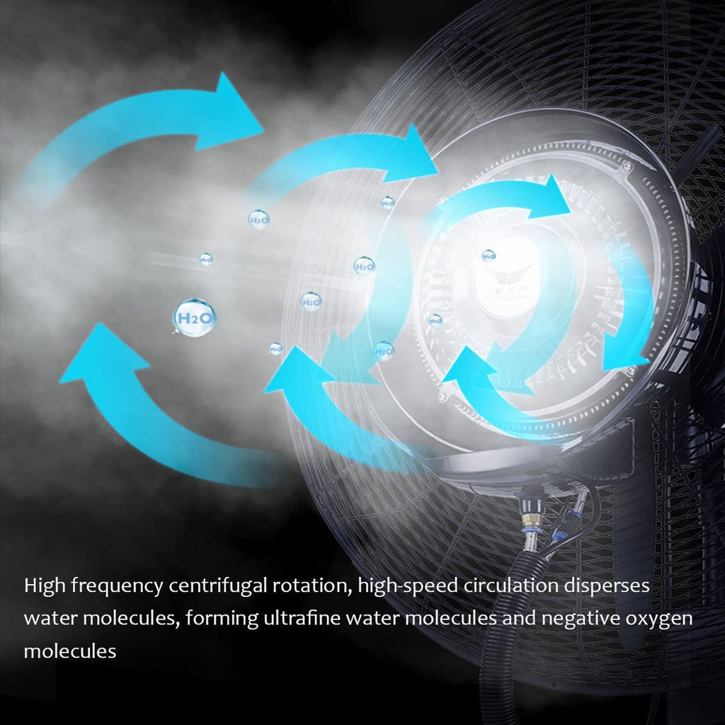 20 Inch High Velocity Metal Floor Fan with 3 Speed Settings Z74801