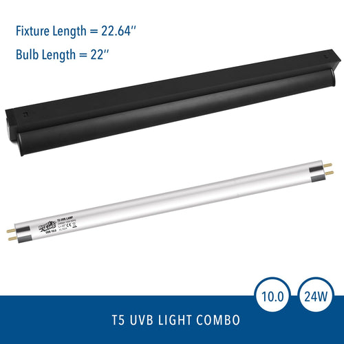 24W 10.0 UVB Reptile Light Fixture Kit N87647
