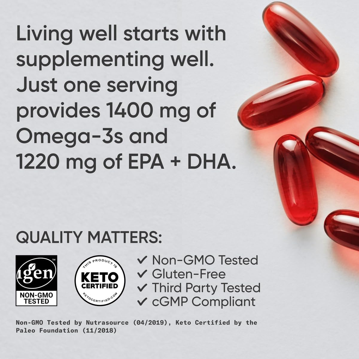 Omega-3 Fish Oil 1400mg 120 Softgels V243