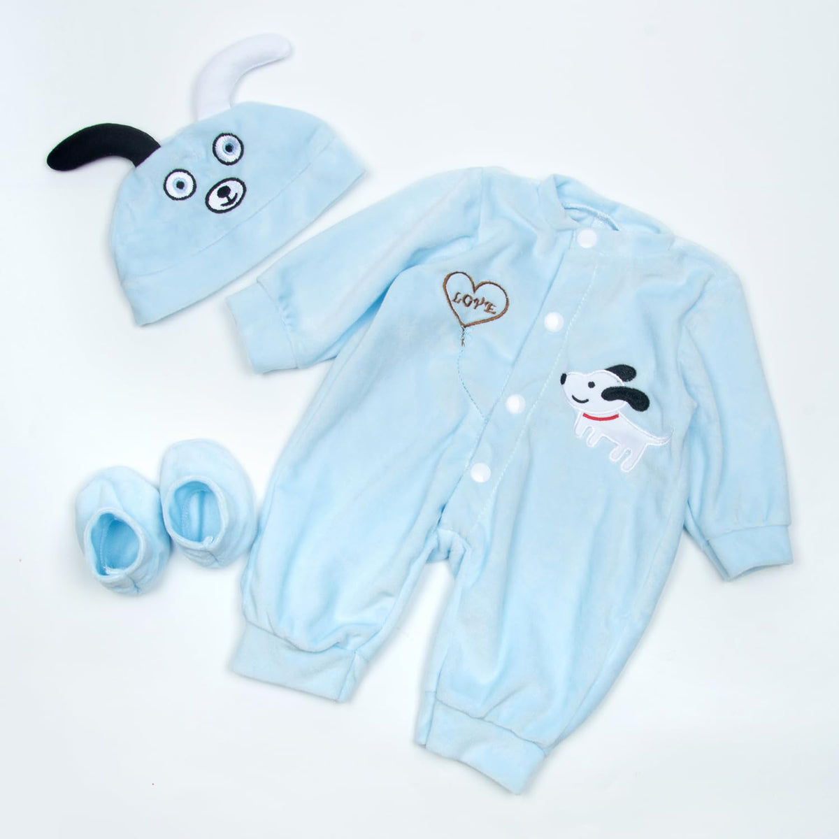 Blue Puppy 3-piece Doll Clothes B37042
