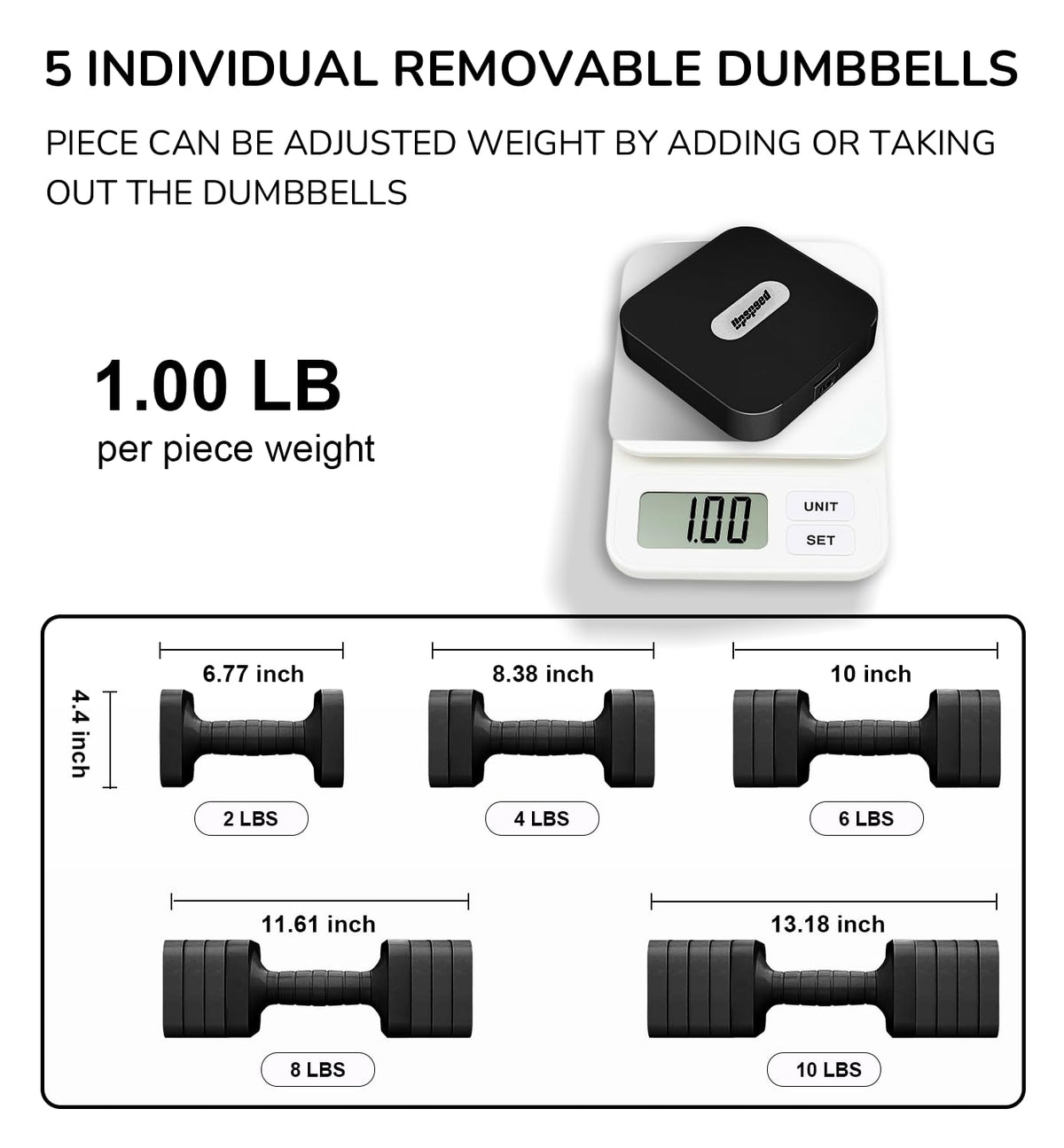Adjustable Dumbbell Set 10 lb W8220