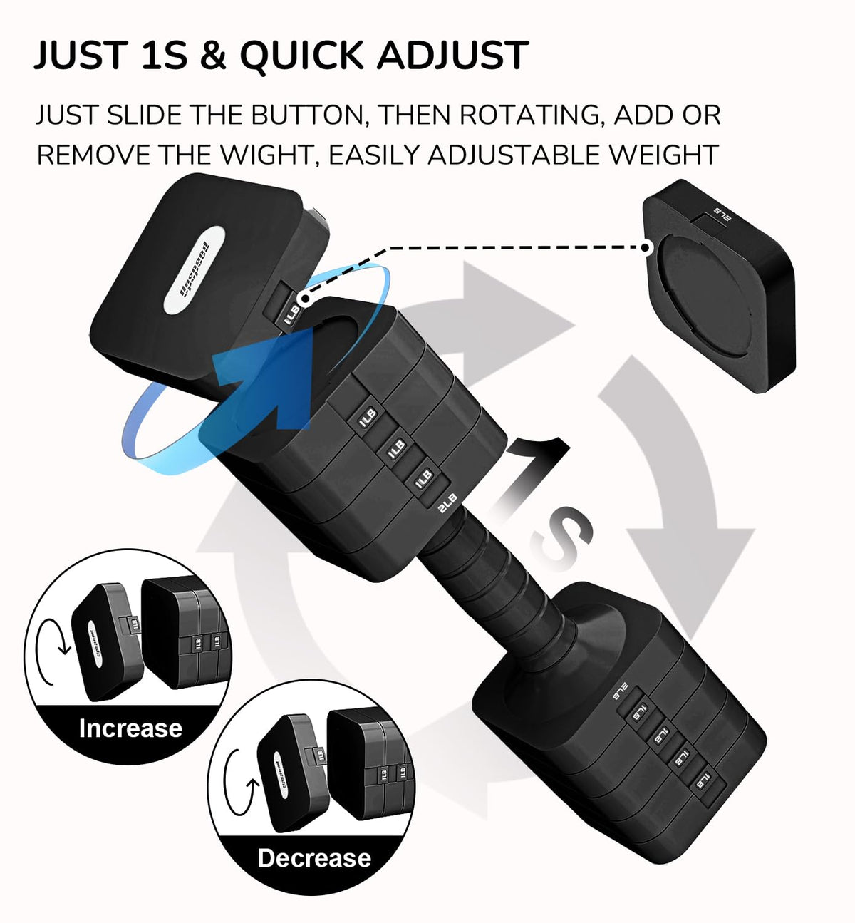 Adjustable Dumbbell Set 10 lb W8220