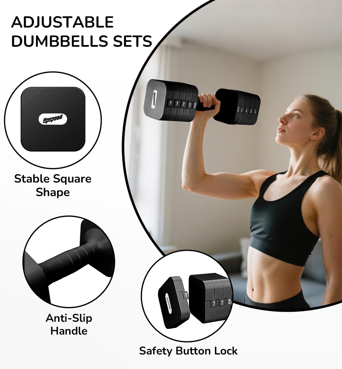 Adjustable Dumbbell Set 10 lb W8220