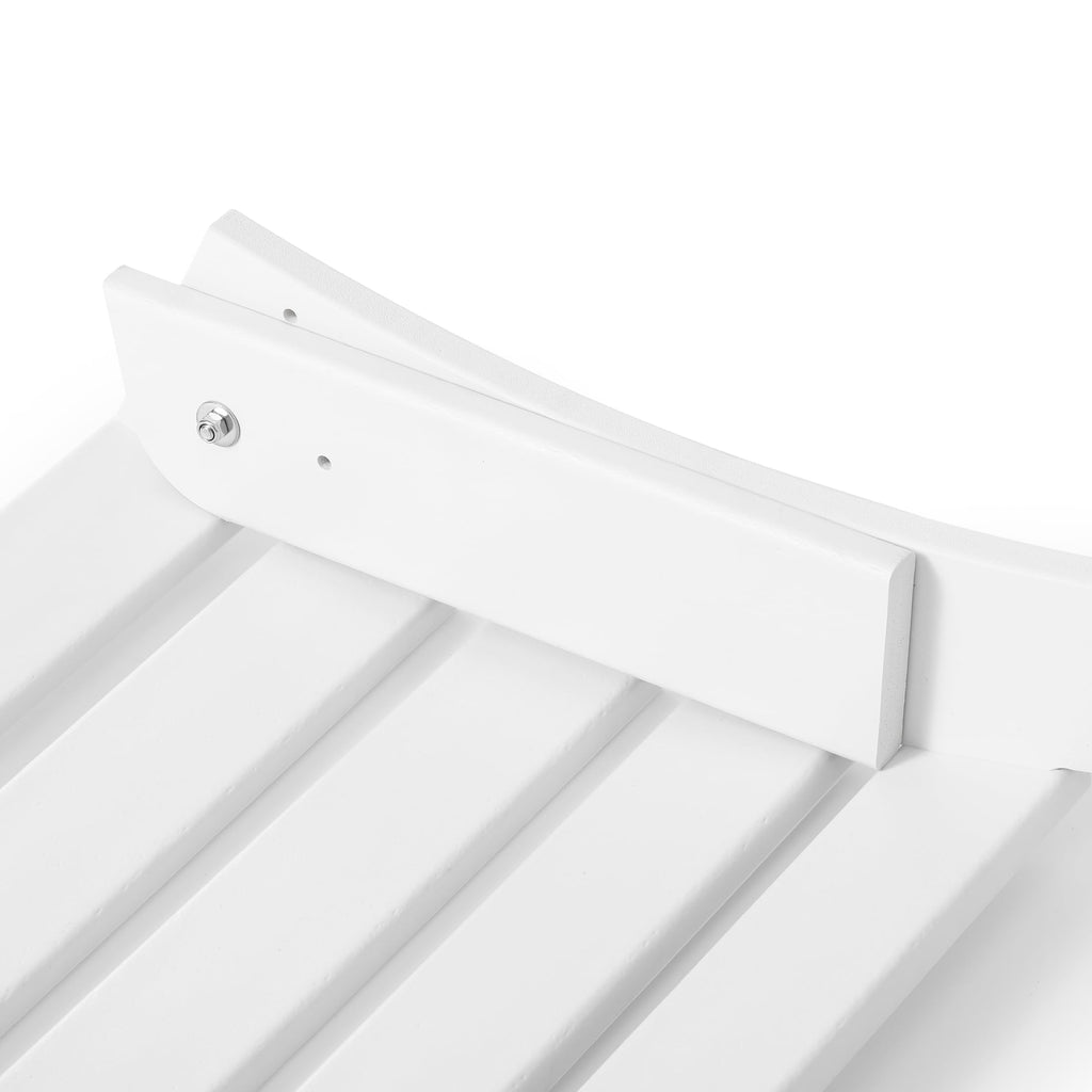 White All Weather Poly Lumber Adirondack Ottoman C793431