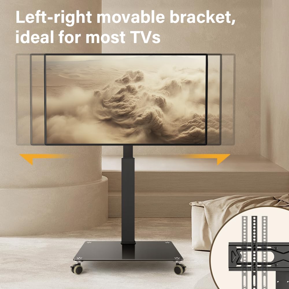 Rolling Floor TV Stand for 27-60 inch LED Screen with Mount Z4823