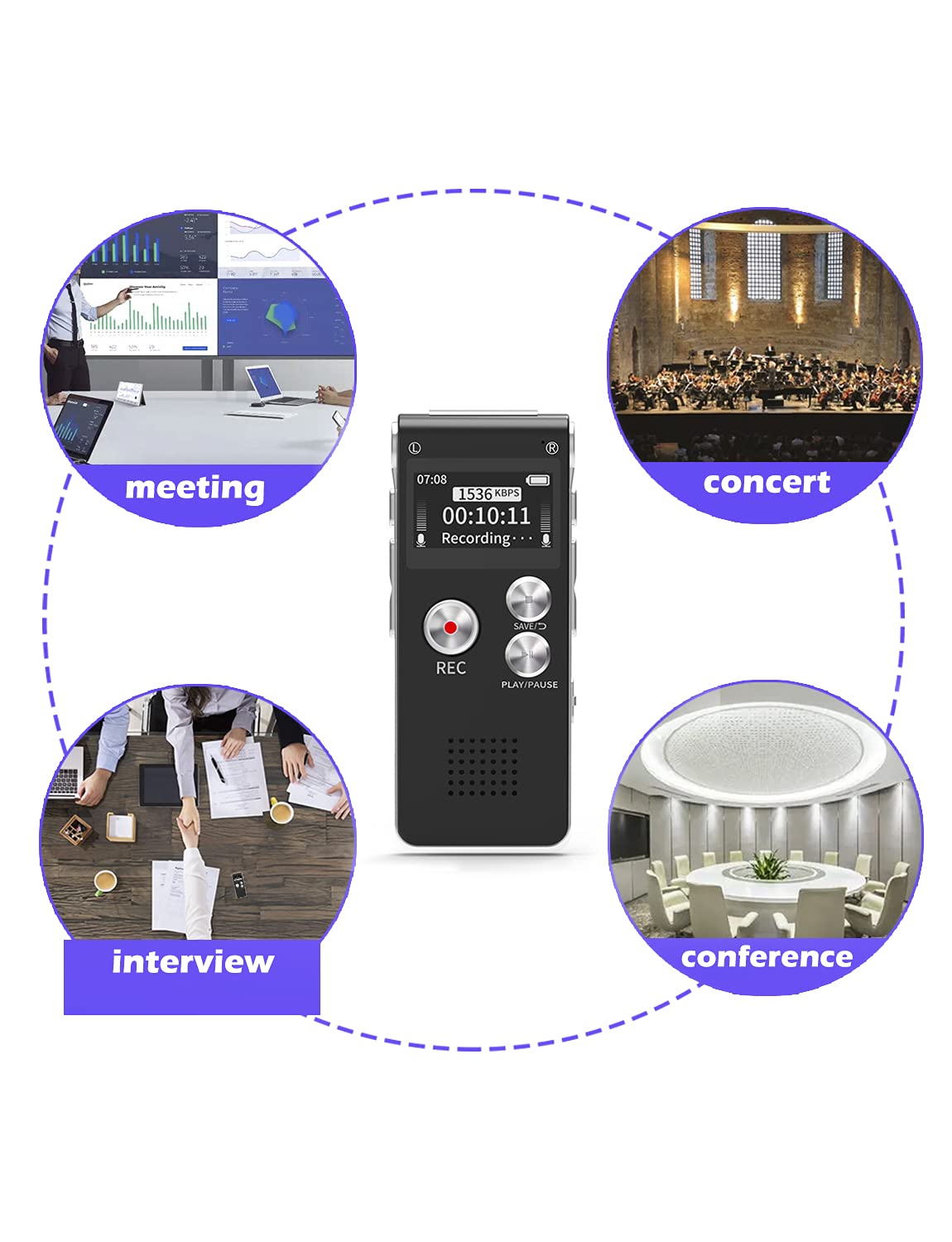 16GB Voice Recorder with Playback R29681