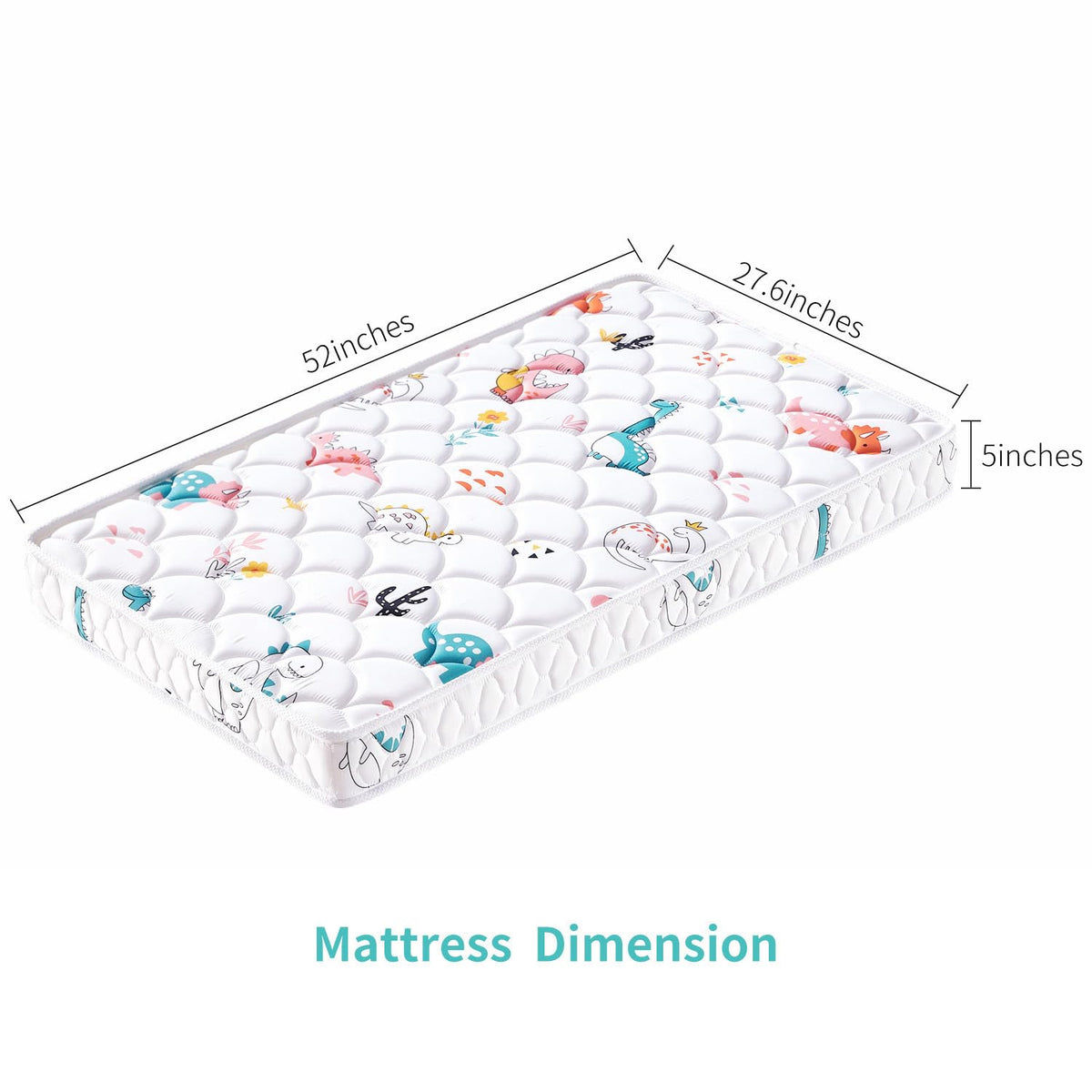 5" Firm Hypoallergenic Crib and Toddler Mattress Y53017