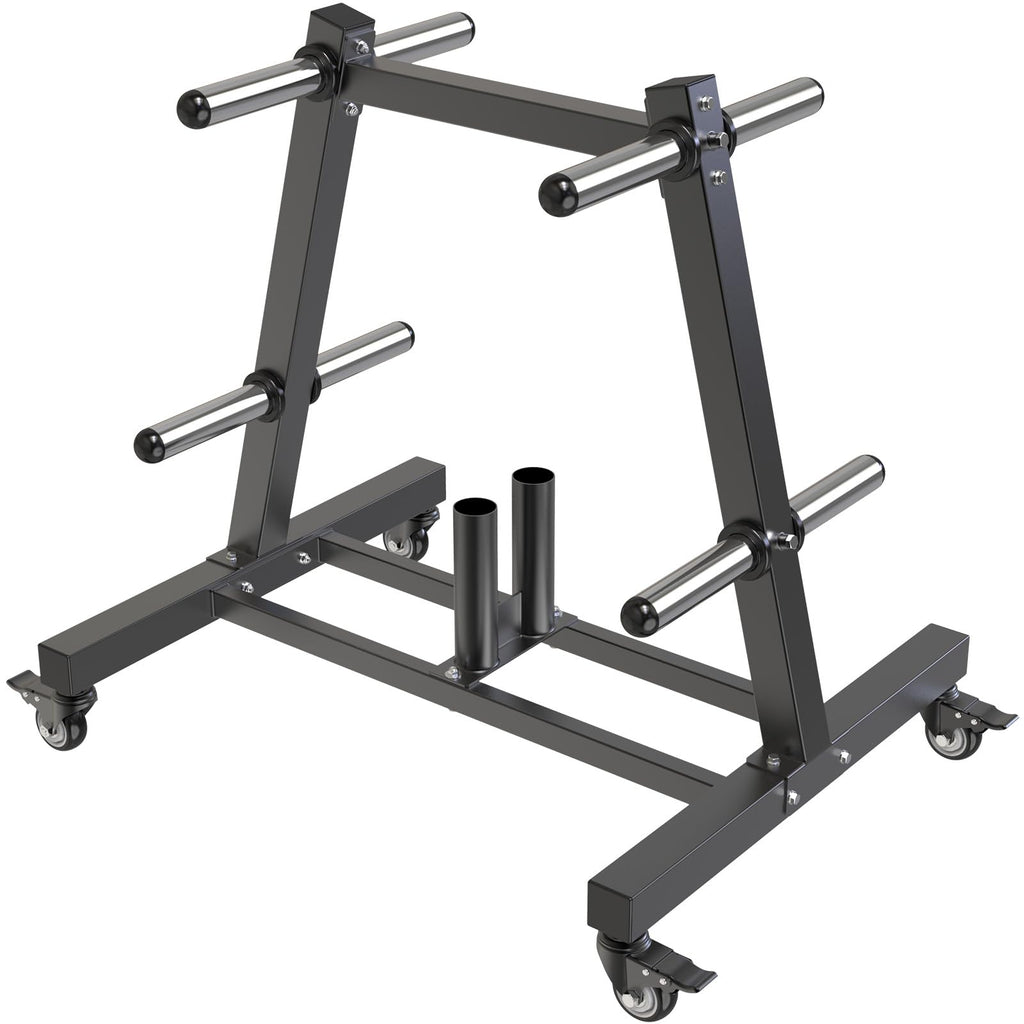 2" Olympic Weight Plate Tree Rack and Barbell Holders O3823