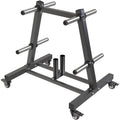 2" Olympic Weight Plate Tree Rack and Barbell Holders O3823