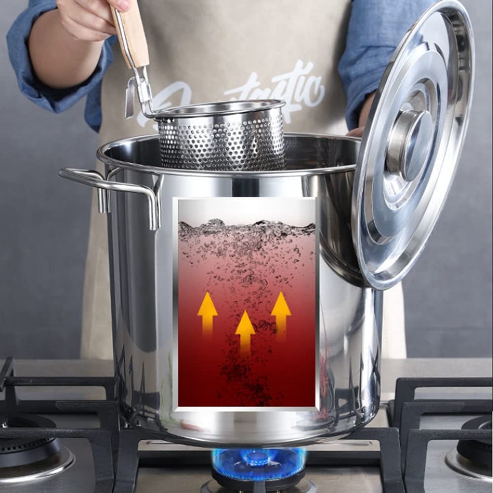 Stainless Steel 40 Quart Stock Pot with Lid O3800