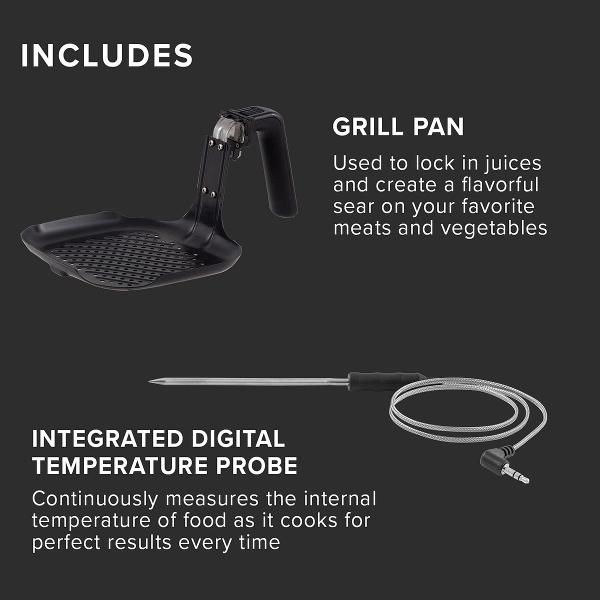 6-Quart Digital Air Fryer with Probe G830609