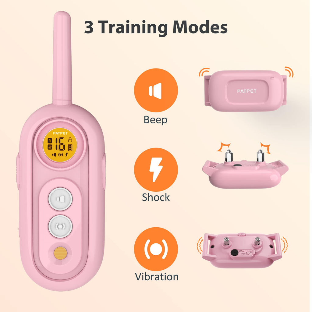 Rechargeable IPX7 Waterproof Dog Training Collar with Remote Q2901