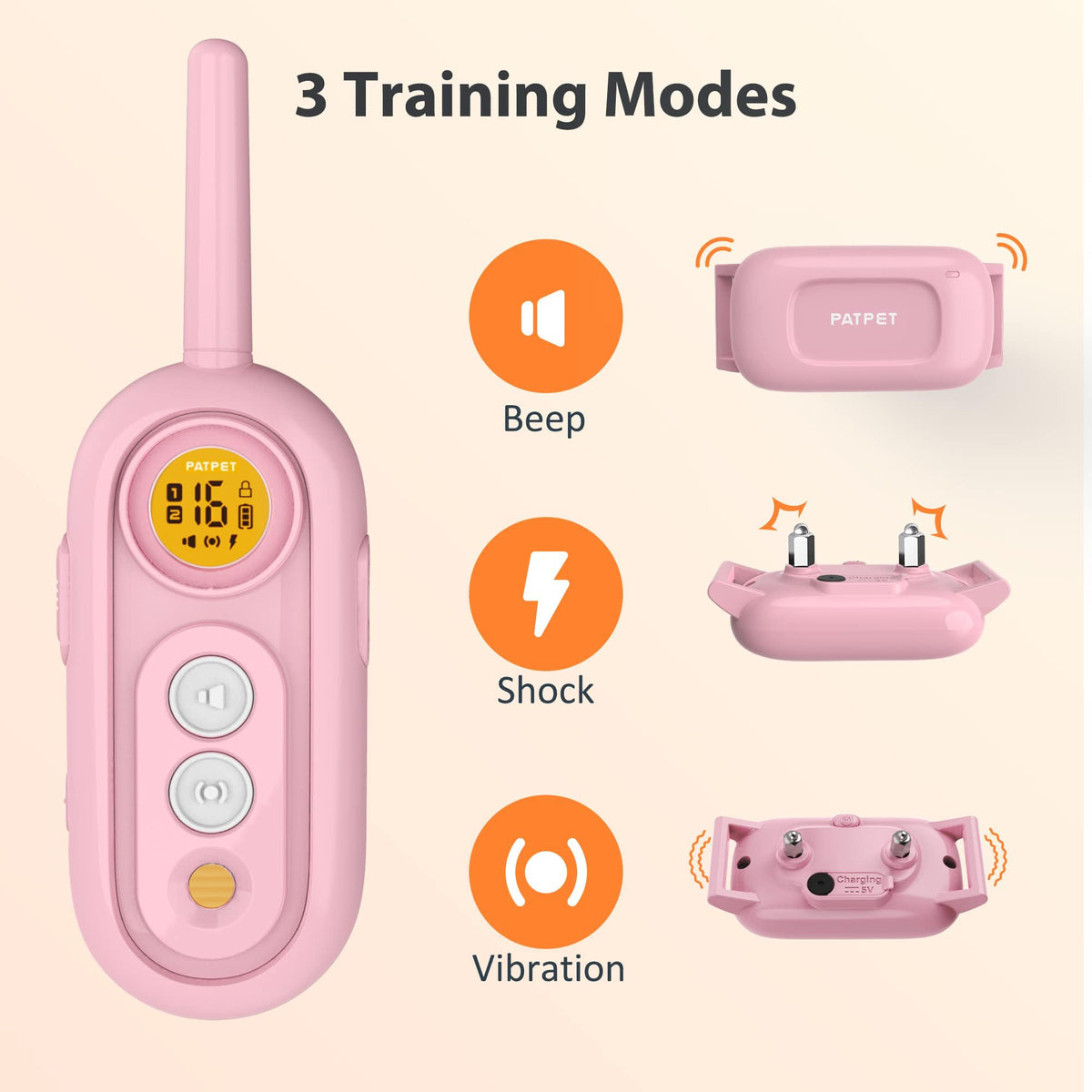 Rechargeable IPX7 Waterproof Dog Training Collar with Remote Q2901