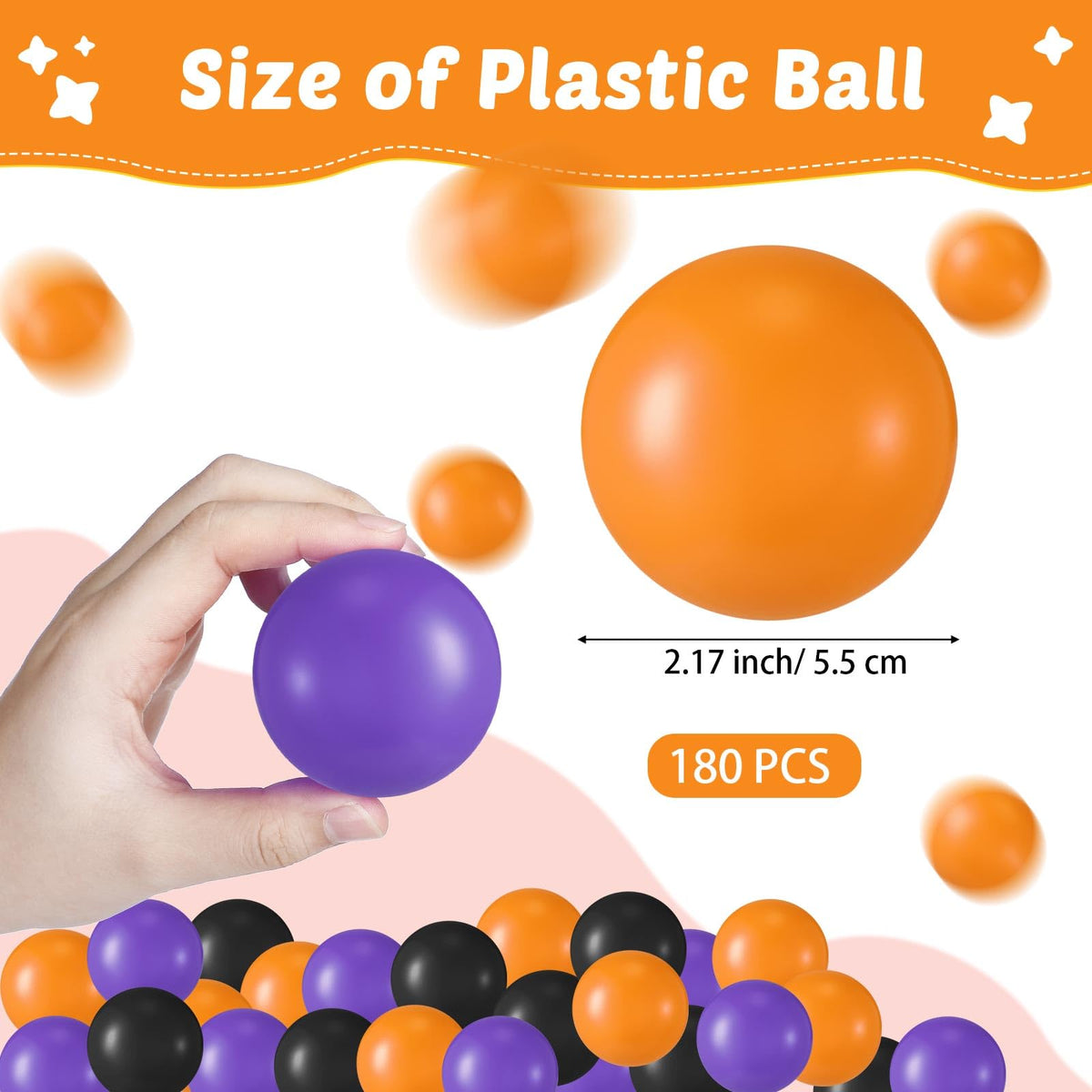 300 Pcs Soft Plastic Play Balls O880