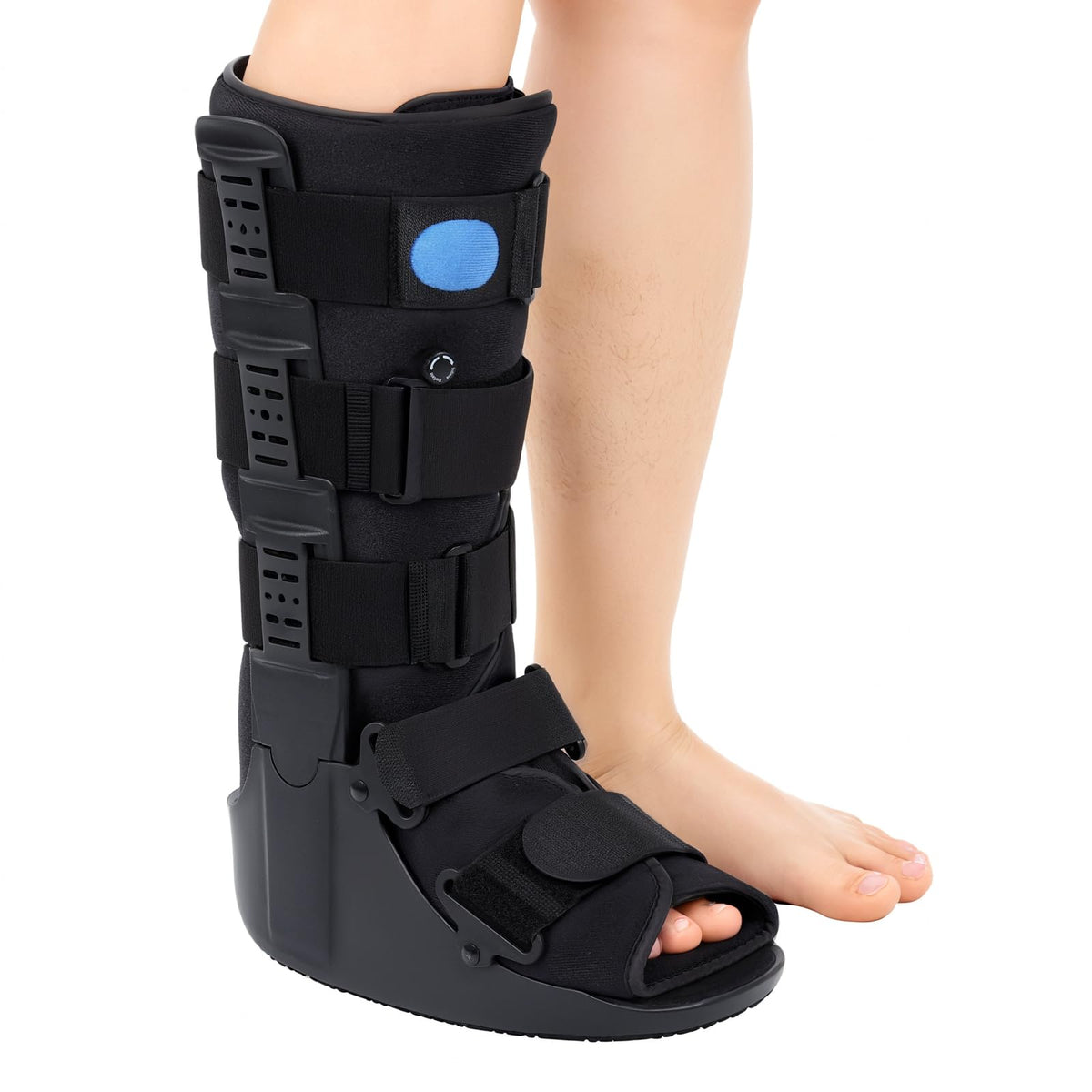 Black Small Tall Inflatable Walking Boot P608792