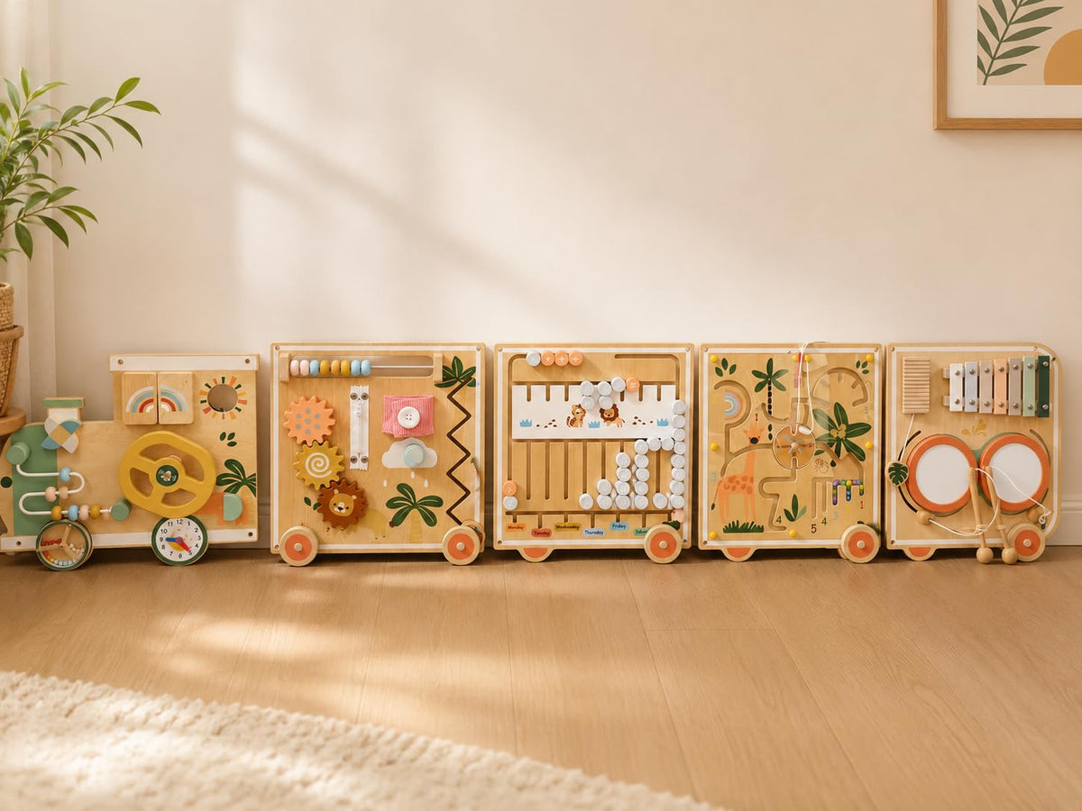Montessori Wooden Activity Wall Board for Toddlers 18M+ K756218
