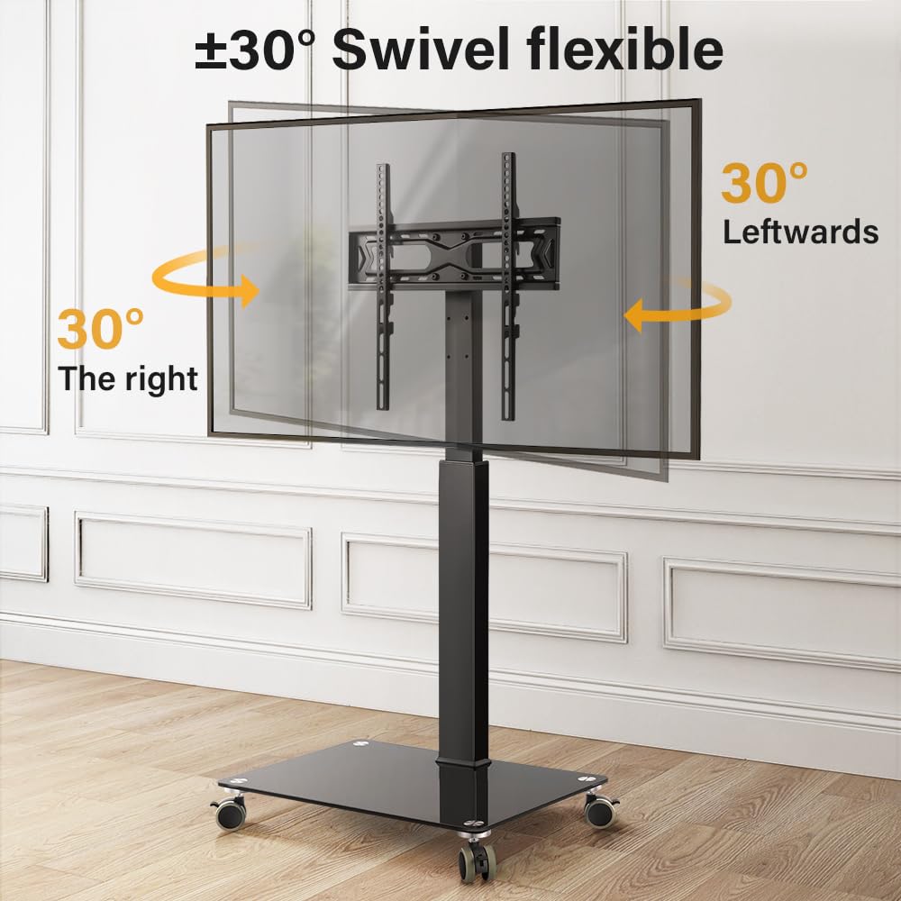 Rolling Floor TV Stand for 27-60 inch LED Screen with Mount Z4823