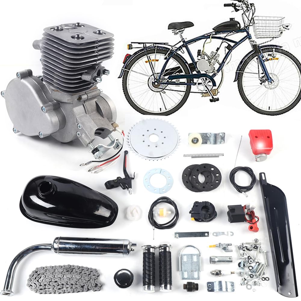 2 Stroke 100cc Bicycle Engine Kit with Air-Cooling H64312