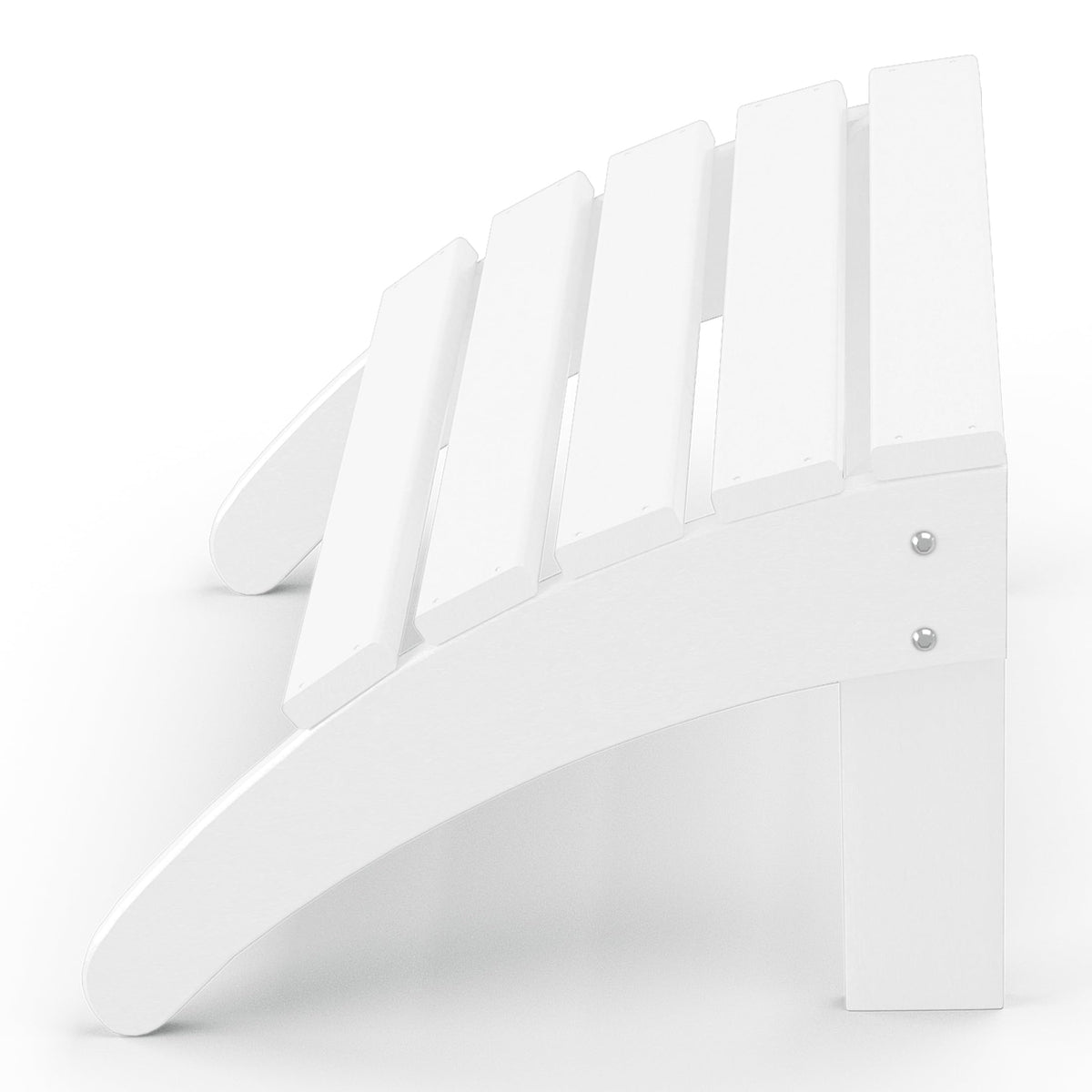 White All Weather Poly Lumber Adirondack Ottoman C793431