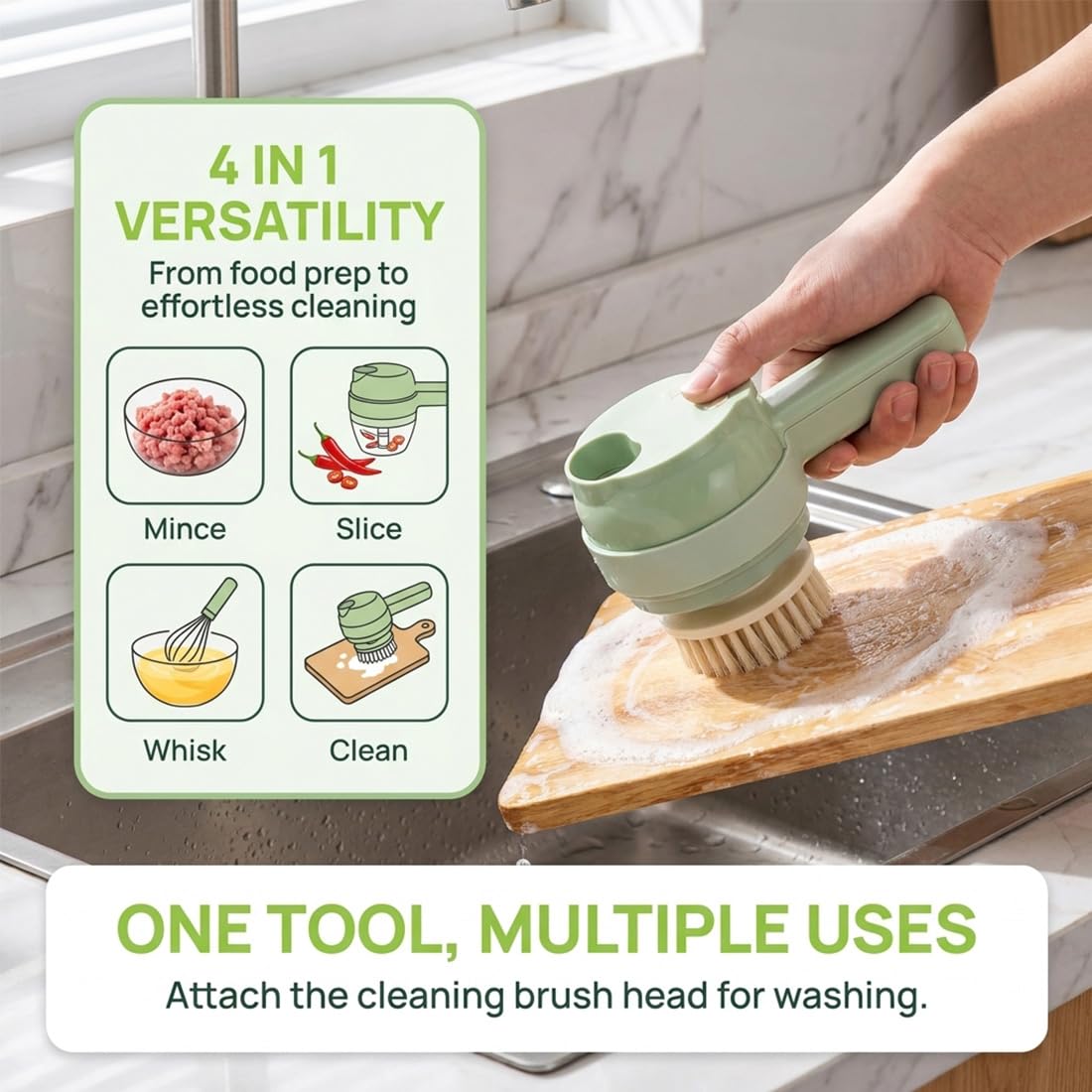 4 in 1 Handheld Electric Vegetable Cutter A771703