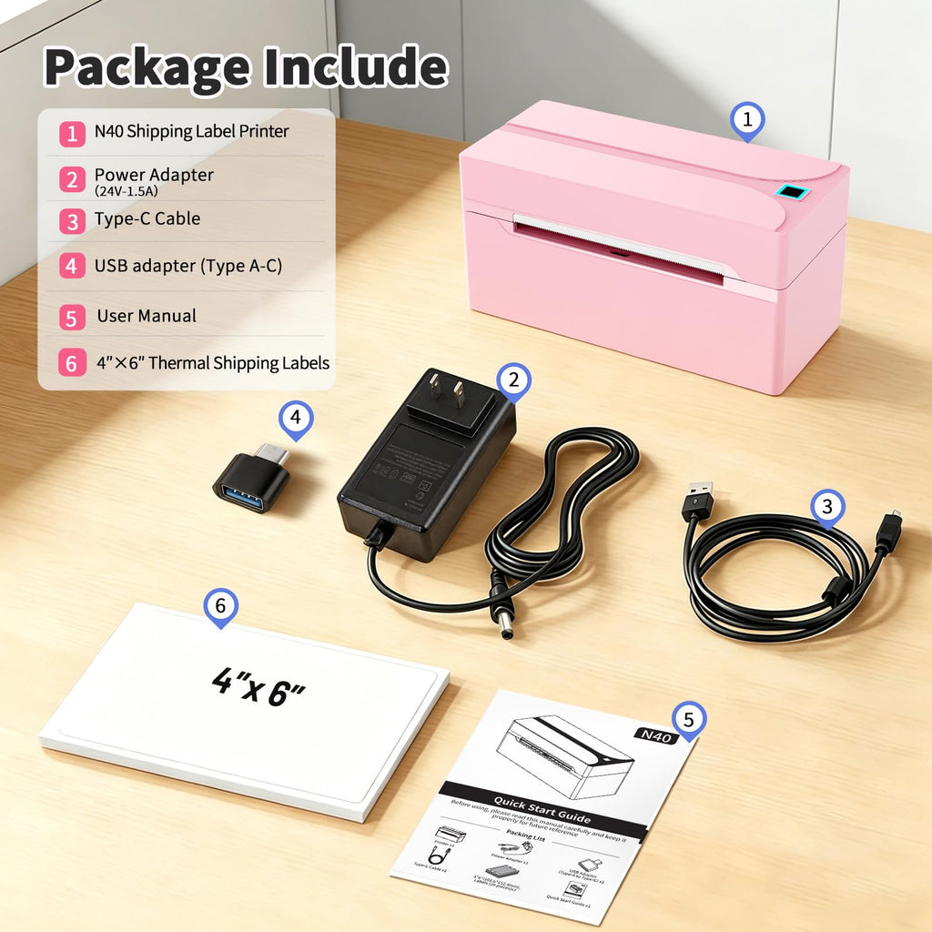 Bluetooth Thermal Label Printer U923