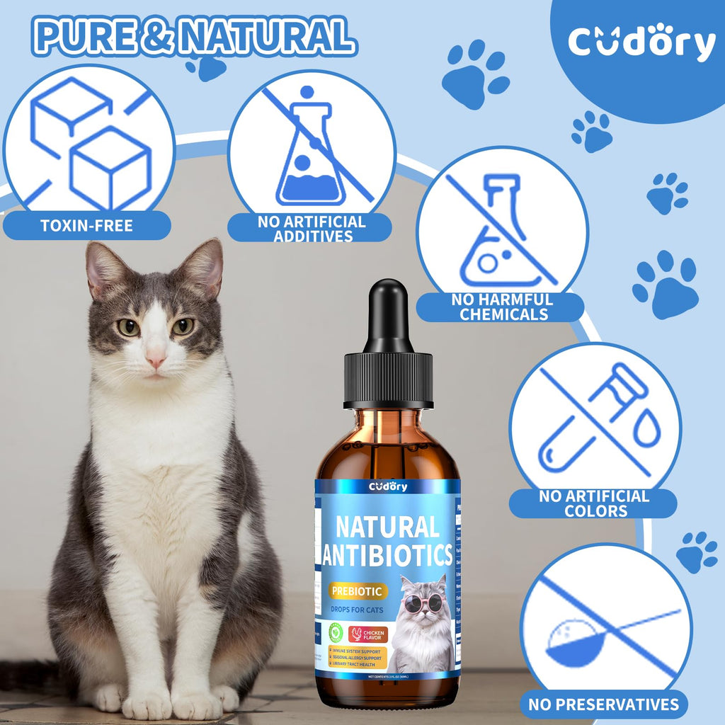 2 fl oz Natural Antibiotics for Cats Y20006