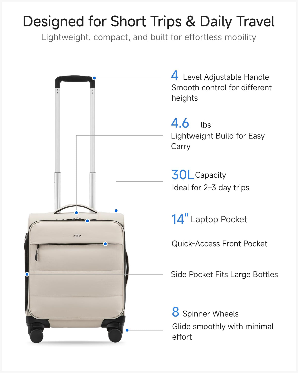 Black Underseat Carry On Bag G3957